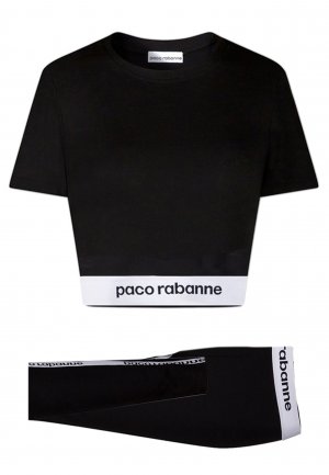 Спортивный костюм PACO RABANNE. Цвет: черный