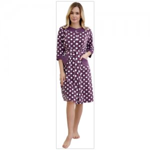Халат , размер 58, фиолетовый Lika Dress. Цвет: фиолетовый