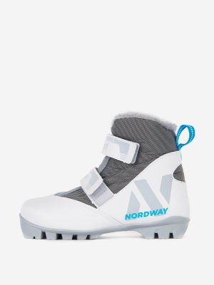 Ботинки для беговых лыж детские Pearl NNN, Белый Nordway. Цвет: белый