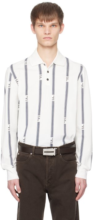 Рубашка-поло в полоску Off-White Ferragamo