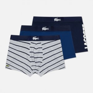 Комплект мужских трусов Underwear 3-Pack Mismatched Trunk Lacoste. Цвет: синий