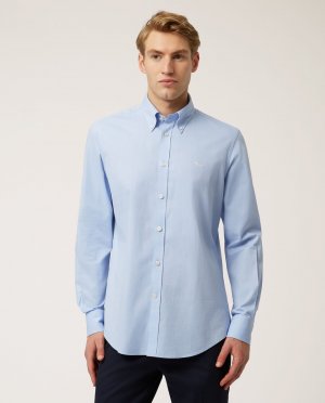 Однотонная мужская рубашка светло-синего цвета Harmont&Blaine, светло-синий HARMONT&BLAINE
