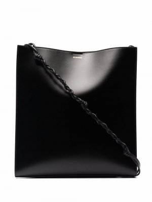 Большая сумка на плечо Tangle Jil Sander. Цвет: черный