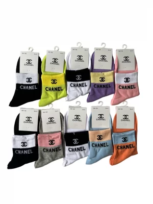Комплект носков женских BW-C в ассортименте 36-41, 10 пар Chanel. Цвет: в ассортименте