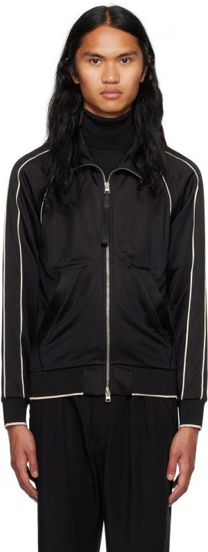 Черная спортивная куртка с окантовкой TOM FORD
