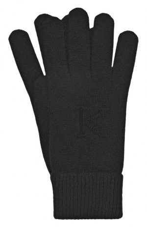 Кашемировые перчатки Kiton. Цвет: чёрный