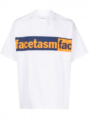 Футболка с логотипом Facetasm. Цвет: белый