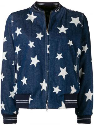 Джинсовая куртка со звездным принтом Liska
