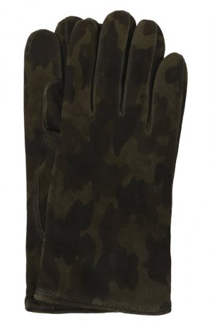 Замшевые перчатки TR Handschuhe. Цвет: зелёный