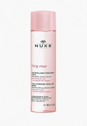 Мицеллярная вода Nuxe VERY ROSE 200 мл. Цвет: розовый
