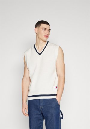 Свитер Contrast Tipping Vest , цвет ancient white Tommy Jeans