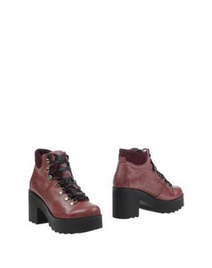 Полусапоги и высокие ботинки CLAUDIA BY ISABERI. Цвет: красно-коричневый
