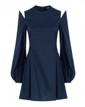 Приталенное платье ROCHAS. Цвет: тем.синий