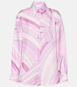 Рубашка iride из шелкового твила , фиолетовый Pucci