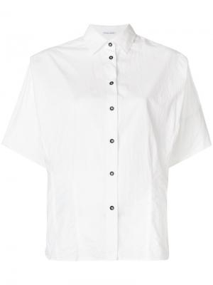 Рубашка с короткими рукавами на пуговицах Tomas Maier. Цвет: белый