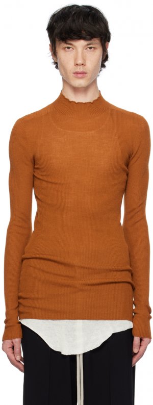 Оранжевый свитер Lupetto Rick Owens