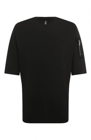 Хлопковая футболка Thom Krom. Цвет: чёрный