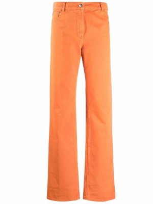 Прямые джинсы Nina Ricci. Цвет: оранжевый
