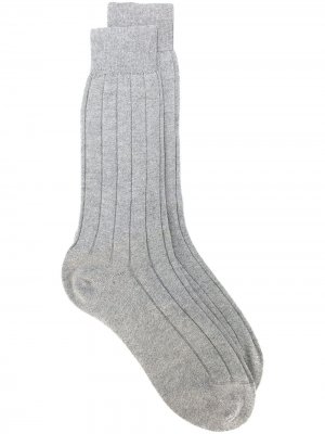 High ankle ribbed socks Fashion Clinic Timeless. Цвет: серый