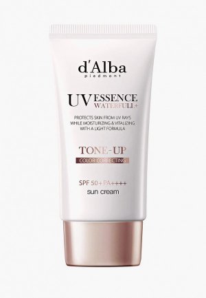 Крем солнцезащитный dAlba d'Alba для осветления кожи SPF 50+ PA++++ Waterfull Tone-Up Sun Cream 50 мл. Цвет: розовый