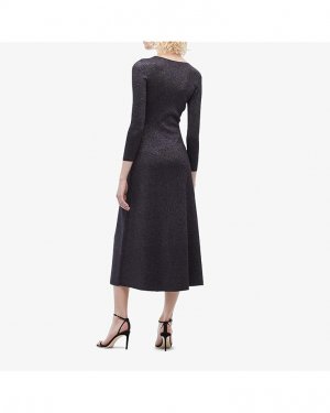 Платье Serafina Dress, цвет Black/Lavender A.L.C.