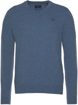 Мужской пуловер, синий Gant. Цвет: синий