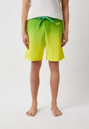 Шорты домашние Moschino Underwear. Цвет: зеленый