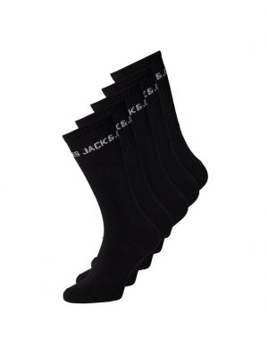 Комплект из 5 высоких мужских носков , черный Jack&Jones