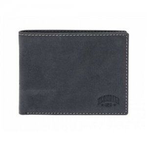 Бумажник KD1117-01, фактура гладкая, черный KLONDIKE 1896. Цвет: черный