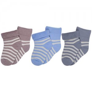Комплект из 3 пар детских махровых носков (Орудьевский трикотаж) микс 2, размер 12-14 RuSocks. Цвет: мультиколор