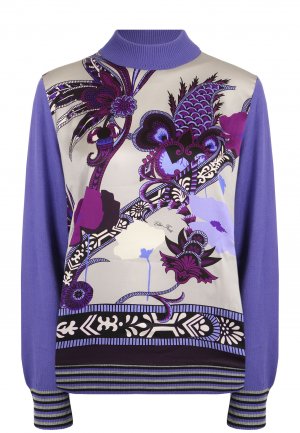 Пуловер ELISA FANTI. Цвет: фиолетовый