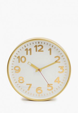Часы настенные Troykatime d 30 см. Цвет: золотой