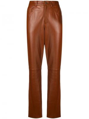Прямые брюки Philosophy Di Lorenzo Serafini. Цвет: коричневый