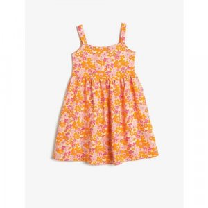 Платье , размер 6-7 лет, оранжевый KOTON. Цвет: оранжевый