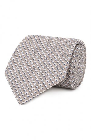 Комплект из галстука и платка Brioni. Цвет: бежевый