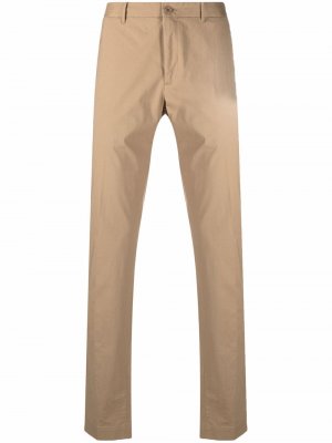 Slim-cut chino trousers Incotex. Цвет: бежевый