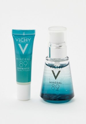 Набор для ухода за лицом Vichy Mineral 89 гель-сыворотка кожи, подверженной агрессивным внешним воздействиям, 30 мл + укрепляющая сыворотка-концентрат лица, 10 В ПОДАРОК. Цвет: прозрачный
