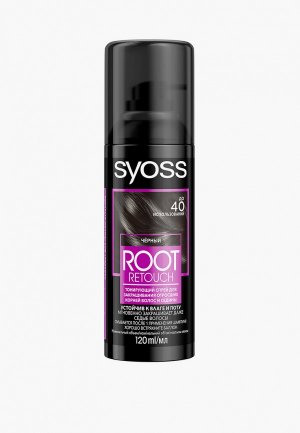 Спрей для волос Съесс Syoss Root Retouch Черный, 120 мл. Цвет: черный
