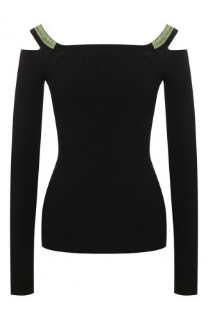 Пуловер из вискозы MRZ. Цвет: черный