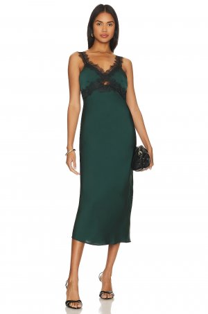 Платье миди Erin Lace Trim, цвет Emerald Green MINKPINK