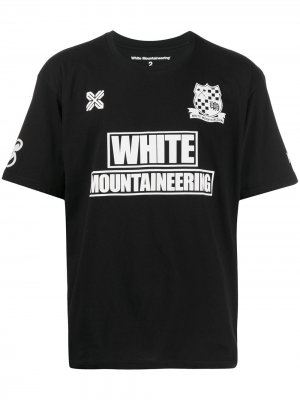 Футболка WM Football White Mountaineering. Цвет: черный