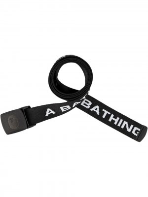 A Bathing Ape Logo GI belt BAPE. Цвет: черный