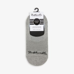 Невидимые носки с логотипом, серый Pantherella