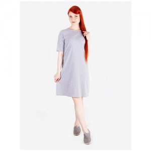 Платье , размер 170-108(54), серый TREND. Цвет: серый