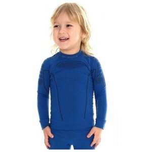 Термобелье детское для мальчиков футболка с длинным рукавом THERMO голубой 104-110 Brubeck. Цвет: голубой