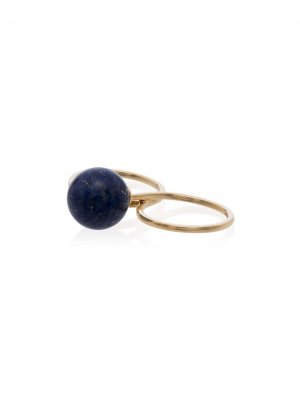 Кольцо с жемчугом и лазуритом Asherali Knopfer. Цвет: blue