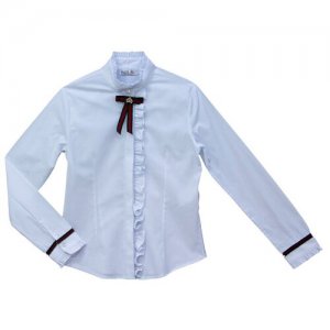 Блузка школьная для девочки (Размер: 128), арт. 13845, цвет BADI JUNIOR. Цвет: белый