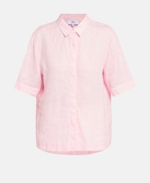 Льняная блузка , светло-розовый Nadine H