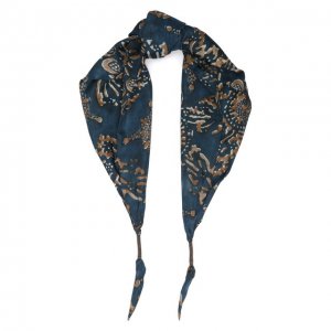 Шелковый платок Brunello Cucinelli. Цвет: синий