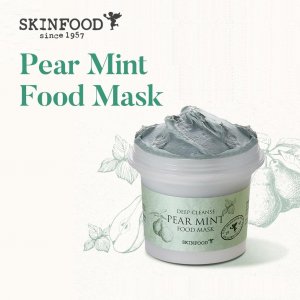 SKINFOOD Пищевая маска «Груша и мята» 120г (4,23 унции.) Смываемая маска-скраб